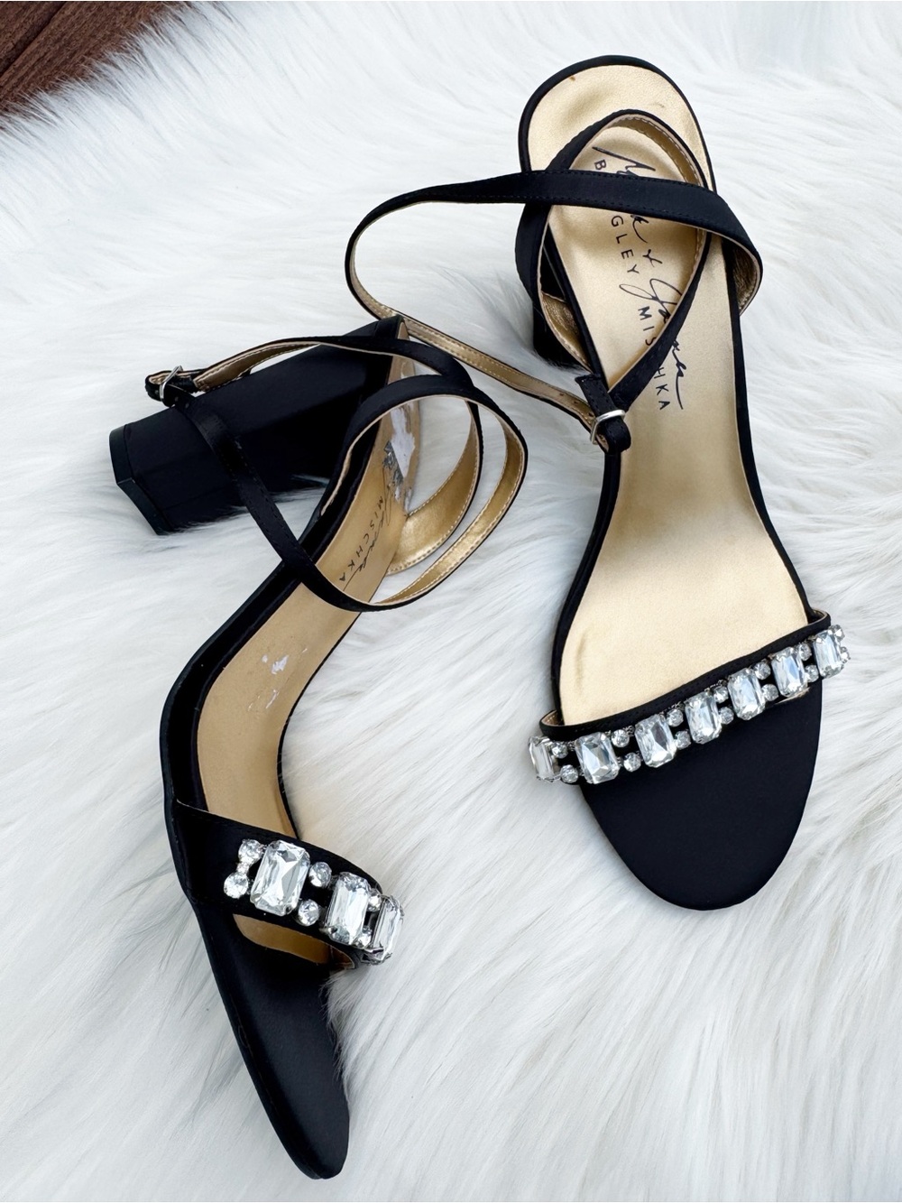 Mark & James Badgley Stone embellishment black heels